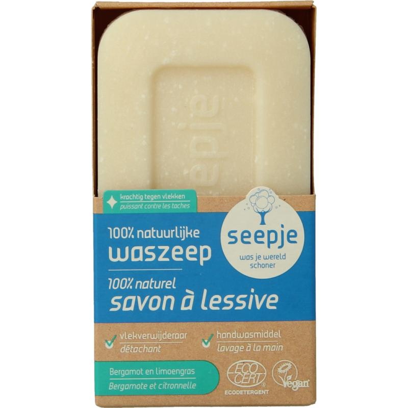 Seepje Seepje Waschseife & Fleckentferner Bergamotte & Lindengras (120 Gramm)
