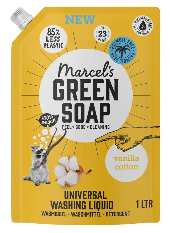 Marcel's GR Soap Marcel's GR Seifenwaschmittel Universal Vanille & Baumwolle Nachfüllpackung (1 Liter)