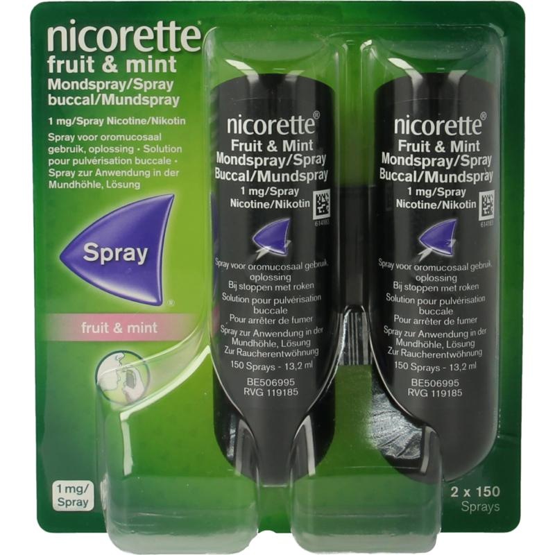 Nicorette Mundspray Frucht-Minz-Duo (300 Ml)