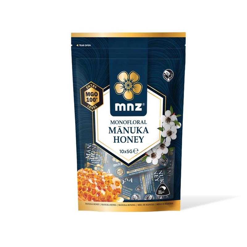 Manuka New Zealand Manuka Neuseeland Manuka Honig MGO 100+ Schnapppackung (50 Gramm)
