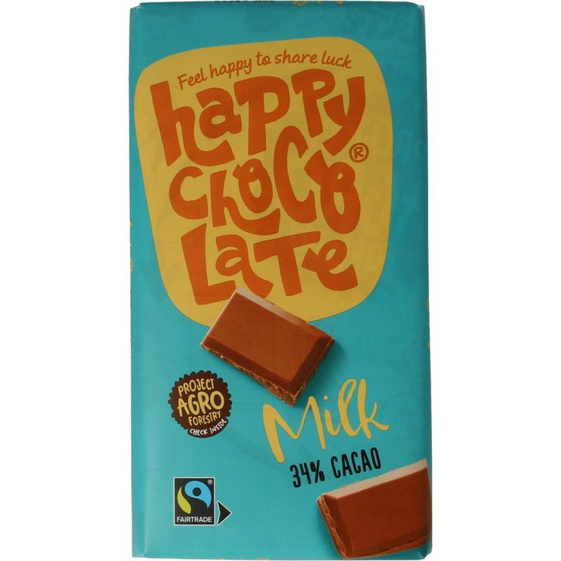 Happy Chocolate Happy Chocolate Milk Bio (200 Gramm)