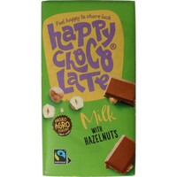 Happy Chocolate Happy Chocolate Milk Haselnuss Bio (200 Gramm)
