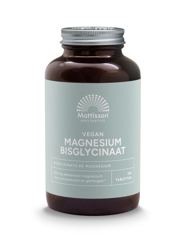 Mattisson Magnesiumbisglycinat 100 mg Taurin (180 Tab)