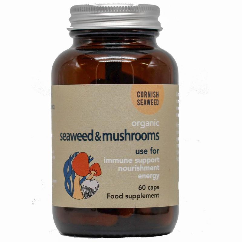 Cornish Seaweed Kelp, Löwenmähne & Shiitake Bio (60 Caps)
