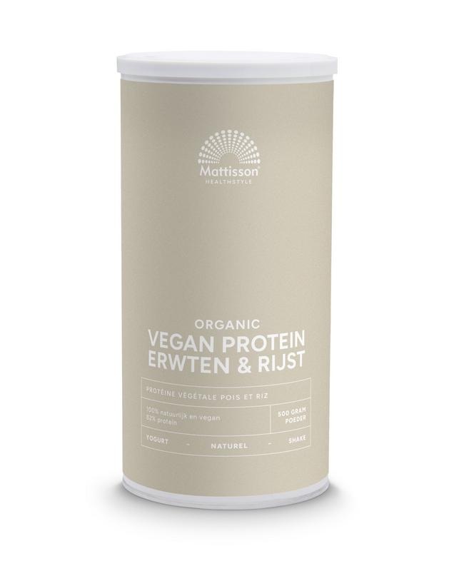 Mattisson Vegan Protein Erbsen & Reis natürlich biologisch (500 Gramm)