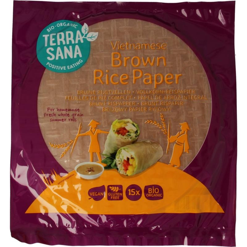Terrasana Terrasana Vietnamesische braune Reisblätter Bio (150 Gramm)