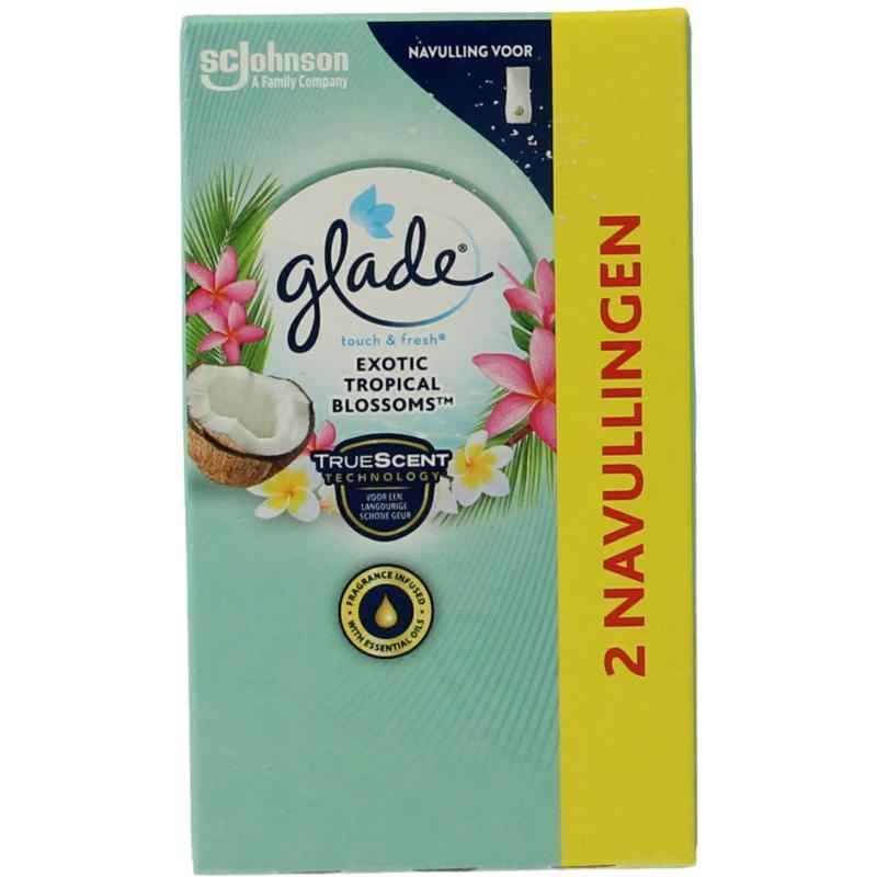 Glade Glade Touch & Fresh Nachfüllduo exotische tropische Blüten (2 Stück)