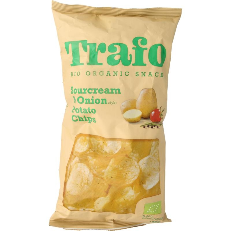 Trafo Trafo Chips Sauerrahm & Zwiebeln Bio (125 Gramm)