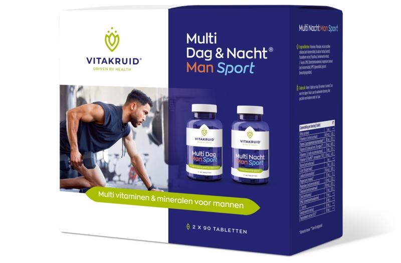 Vitakruid Vitakruid Multi Tag & Nacht Mann Sport 2 x 90 (180 Tab)