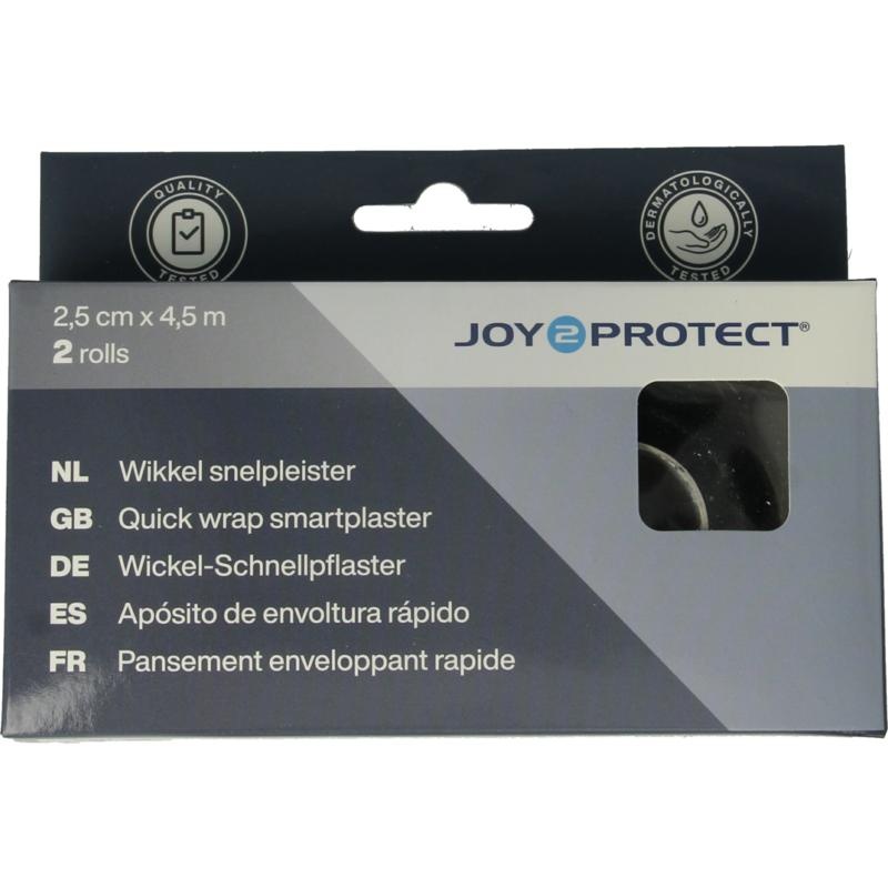 Joy2Protect Joy2Protect Wrap Schnellpflaster 2,5 cm x 4,5 m (2 Rolle)