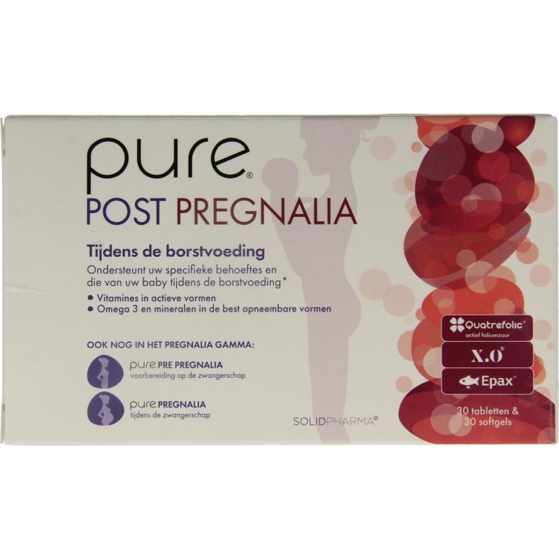 Pure Pure Post pregnalia 30 Tab & 30 Softgels (60 Stück)