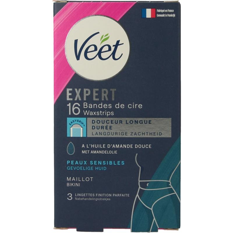 Veet Veet Expert Kaltwachsstreifen-Bikini (16 Stück)