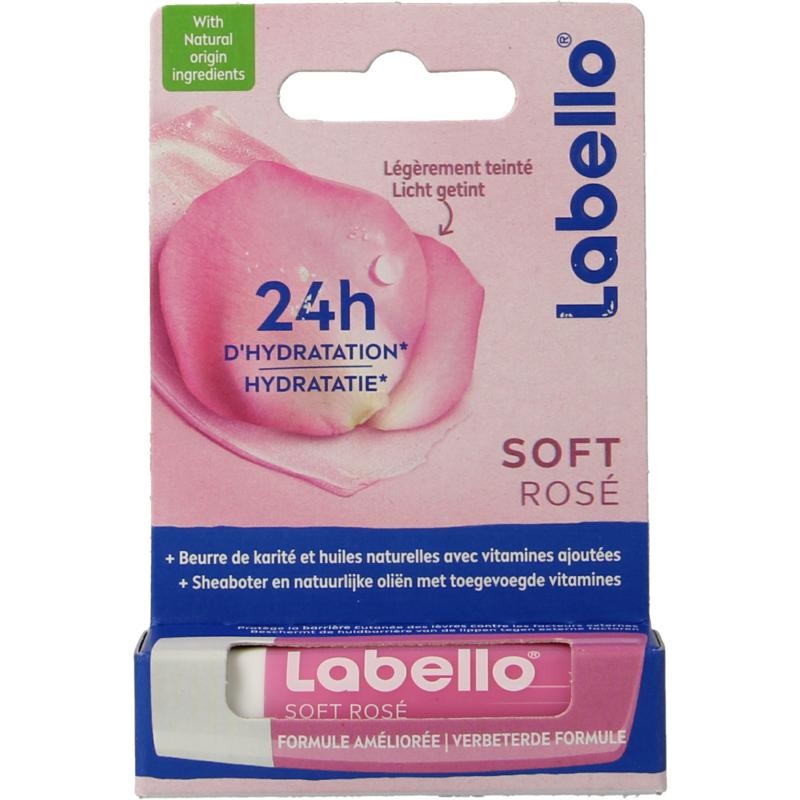 Labello Soft Rose Blisterpackung (4,8 Gramm)