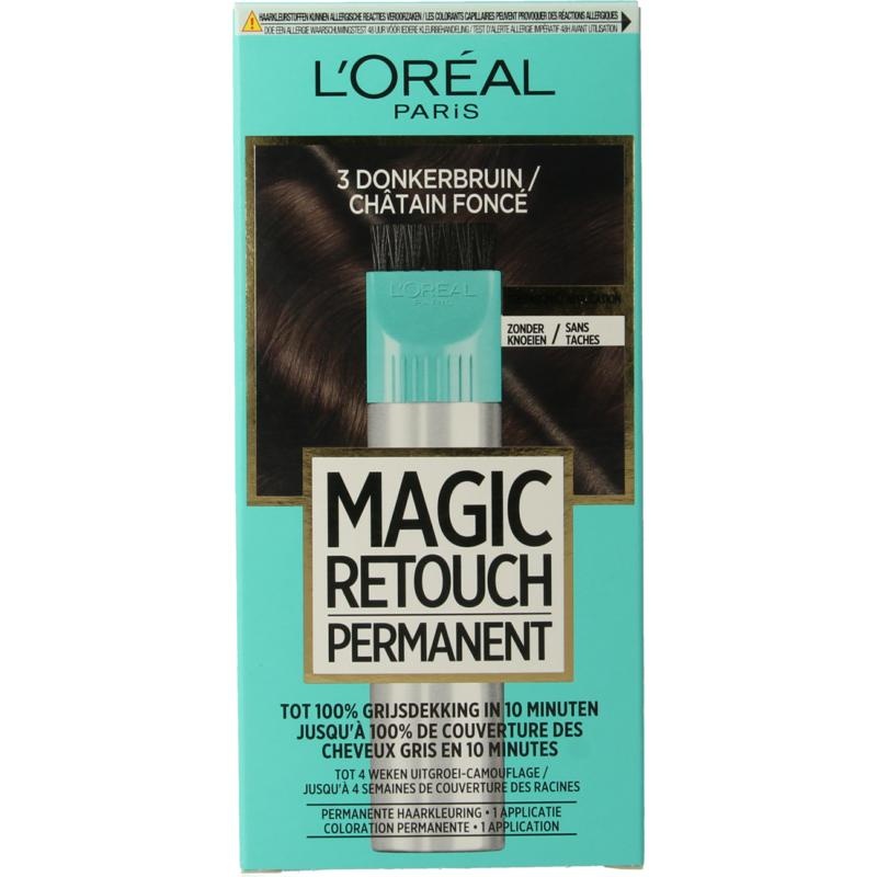 Magic Retouch Permanente Haarfarbe Nr. 3 Dunkelbraun (1 Stück)