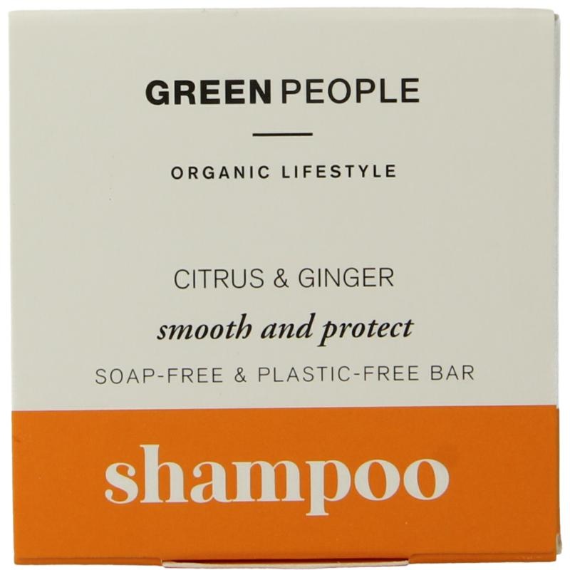 Green People Shampoo-Riegel Zitrus & Ingwer (50 Gramm)