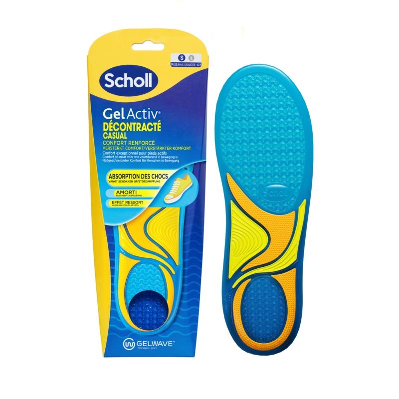 Scholl Scholl Casual Gel-Aktiv-Einlegesohlen Größe S 35,5-40,5 (1 Paar)