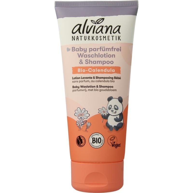 Alviana Baby Waschlotion und Shampoo (200 Ml)