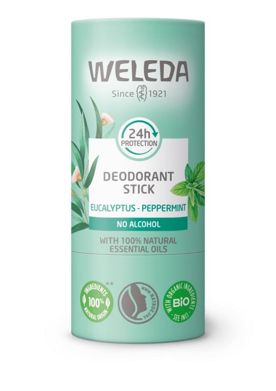 Weleda Weleda Deodorant Stick Eukalyptus + Pfefferminze 24H (50 Gramm)