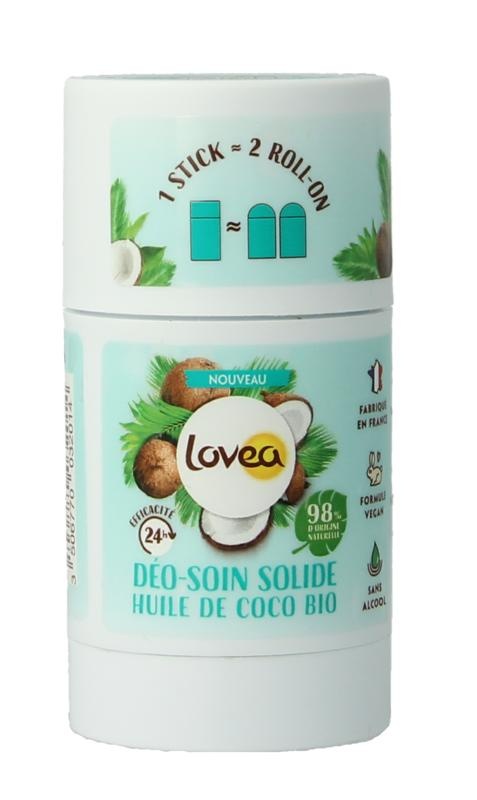 Lovea Solid Deodorant Pflege Kokosöl Bio (50 Gramm)