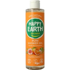 Happy Earth Pure Duschgel Rose Petitgrain (300 Ml)