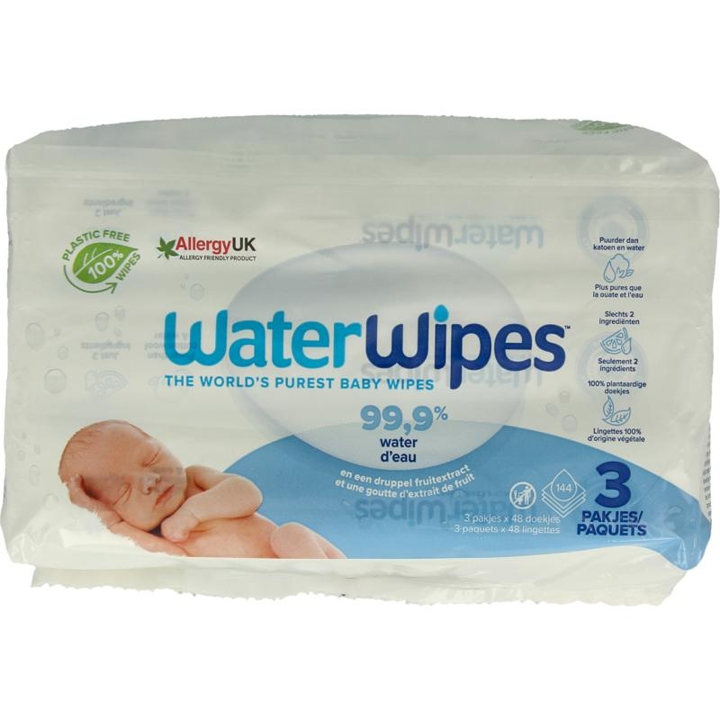 Wasserwipes Wasserwipes Babytücher 3er-Pack (144 Stück)
