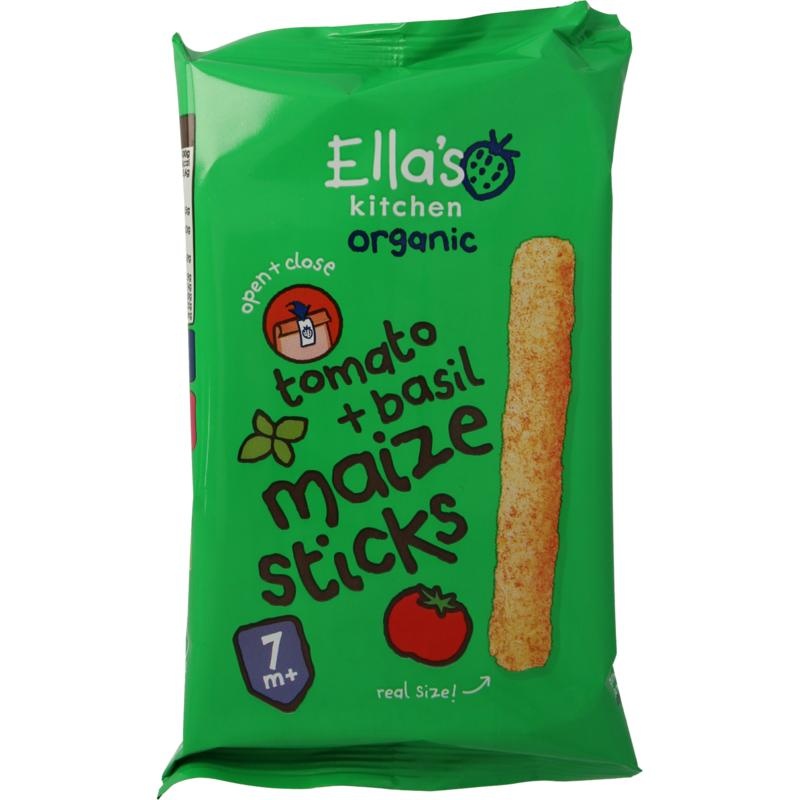 Ella's Kitchen Ella's Kitchen Maissticks Tomate & Basilikum 7 Monate+ Bio (16 Gramm)