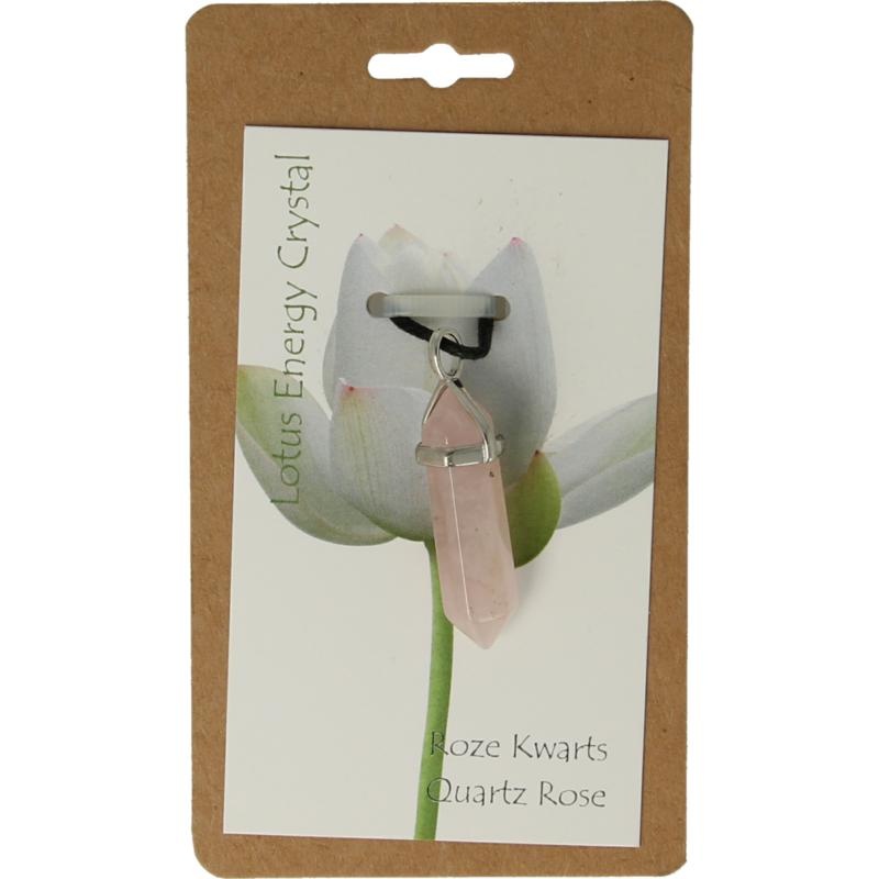 Steengoed Steingut-Energiekristall-Rosaquarz (1 Stück)