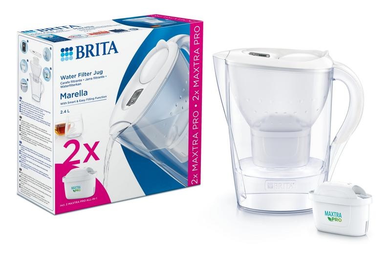 Brita Marella Cool White + 2 Maxtra Pro All-in-1 (1 Set)