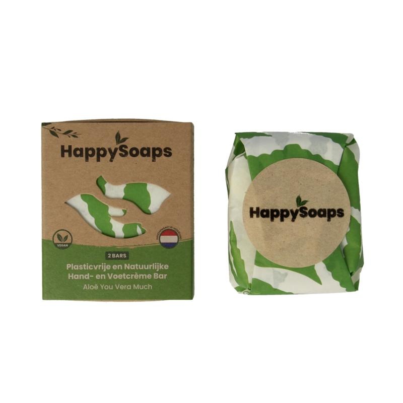 Happysoaps Happysoaps Hand- und FußCremeriegel Aloe Vera (40 Gramm)