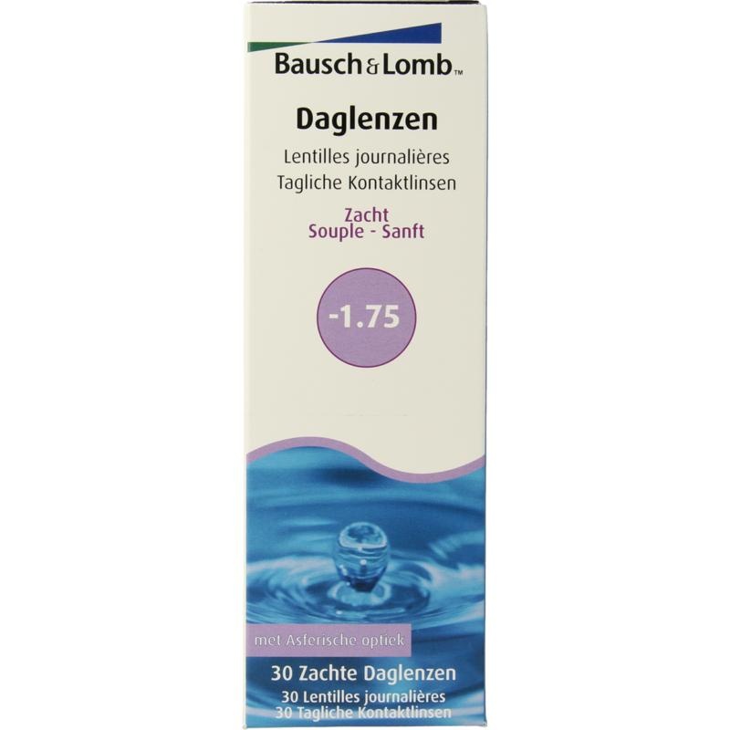 Bausch & Lomb Tageslinsen -1,75 (30 Stück)