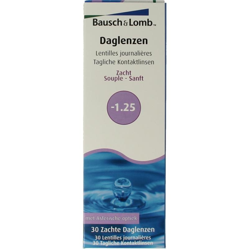 Bausch & Lomb Tageslinsen -1,25 (30 Stück)