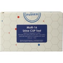 Testjezelf.nu Multi 16 Drogentestbecher Urin (1 Stück)