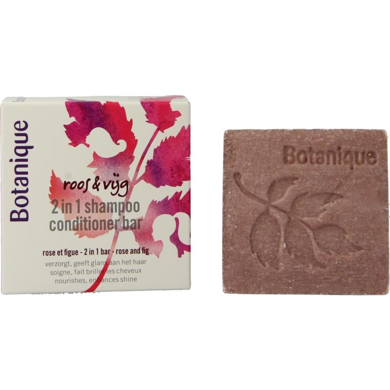 Botanique 2-in-1 Shampoo-Conditioner-Riegel Rose & Feige (100 Gramm)