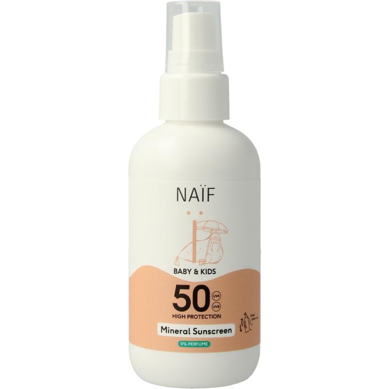 Naif Naif Zon Baby- und Kinderspray, parfümfrei, LSF 50 (100 Ml)