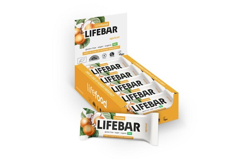 Lifefood Lifefood Lifebar Aprikose Bio roh (40 Gramm)