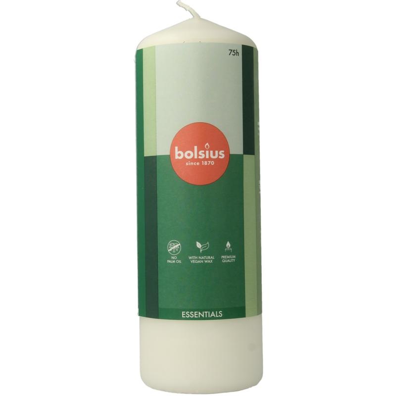 Bolsius Bolsius Stumpenkerze 200/68 Wolkenweiß (1 Stück)