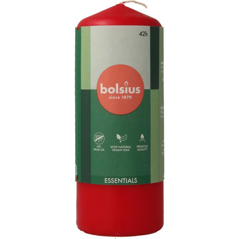Bolsius Bolsius Stumpenkerze 150/58 zartes Rot (1 Stück)