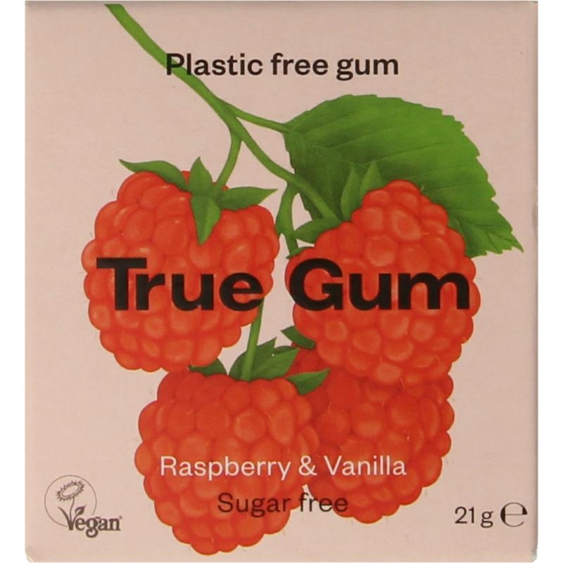 True Gum True Gum Himbeere und Vanille (21 Gramm)