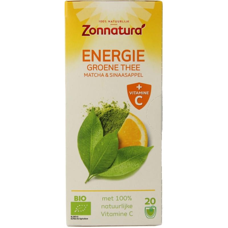 Zonnatura Zonnatura Energy Grüntee mit Vitamin C Bio (20 Beutel)