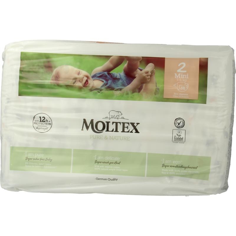 Moltex Moltex Pure & Nature Babywindeln Mini 38 Stück