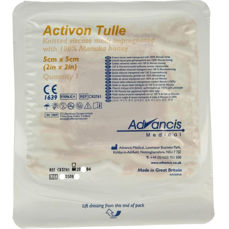 Advancis Activon Manuka Mullverband 5 x 5 1 Stck