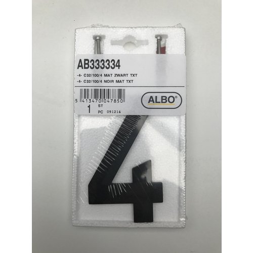 Albo brievenbussen Albo Aluminium House Number - number 4