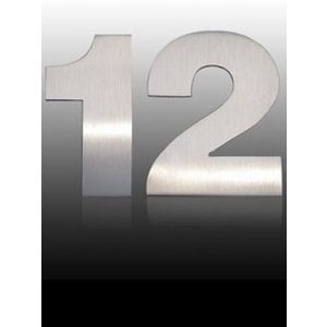 Mailbox design Stainless Steel House Number - Arte - number 1