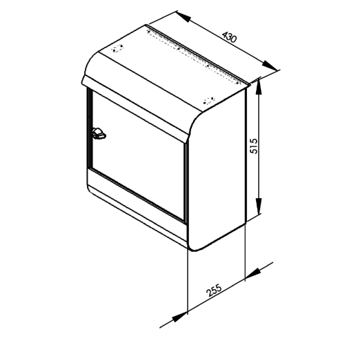 Mefa  Pakketbrievenbusbus  Mefa Magnum 495