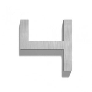 Mailbox design Stainless Steel House Number - Square, number 4