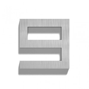 Mailbox design Stainless Steel House Number - Square, number 9
