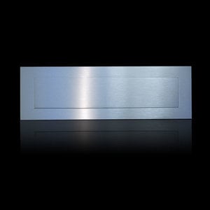 Albert Bredtmann Stainless Steel Mailbox Flap 400 x 122  -  AB Collectie Type 80 613