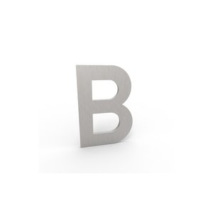 Albo brievenbussen Numéro de maison petit Albo en aluminium - lettre B en look acier