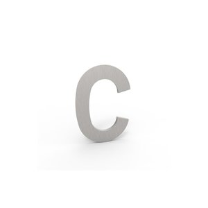 Albo brievenbussen Numéro de maison petit Albo en aluminium - petit lettre C en look acier