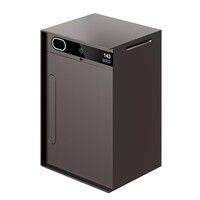 Custo 1s modèle de mur - boîte à colis intelligente en aluminium